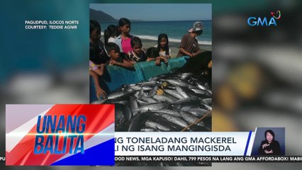 Mahigit isang toneladang mackerel tuna, nahuli ng isang mangingisda | UB