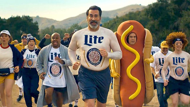 Miller Lite Running of the Beer Super Bowl 2024 Commercial with Rob Riggle