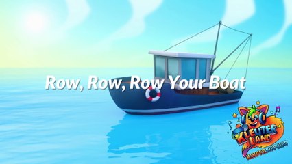 Kleuterland - Row, Row, Row Your Boat (Lyric Video)