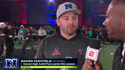 "My last pass I threw was to Derrick Barnes of Detroit" -Baker Mayfield