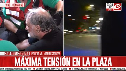 Máxima tensión con la policía: Belliboni fue trasladado por el SAME