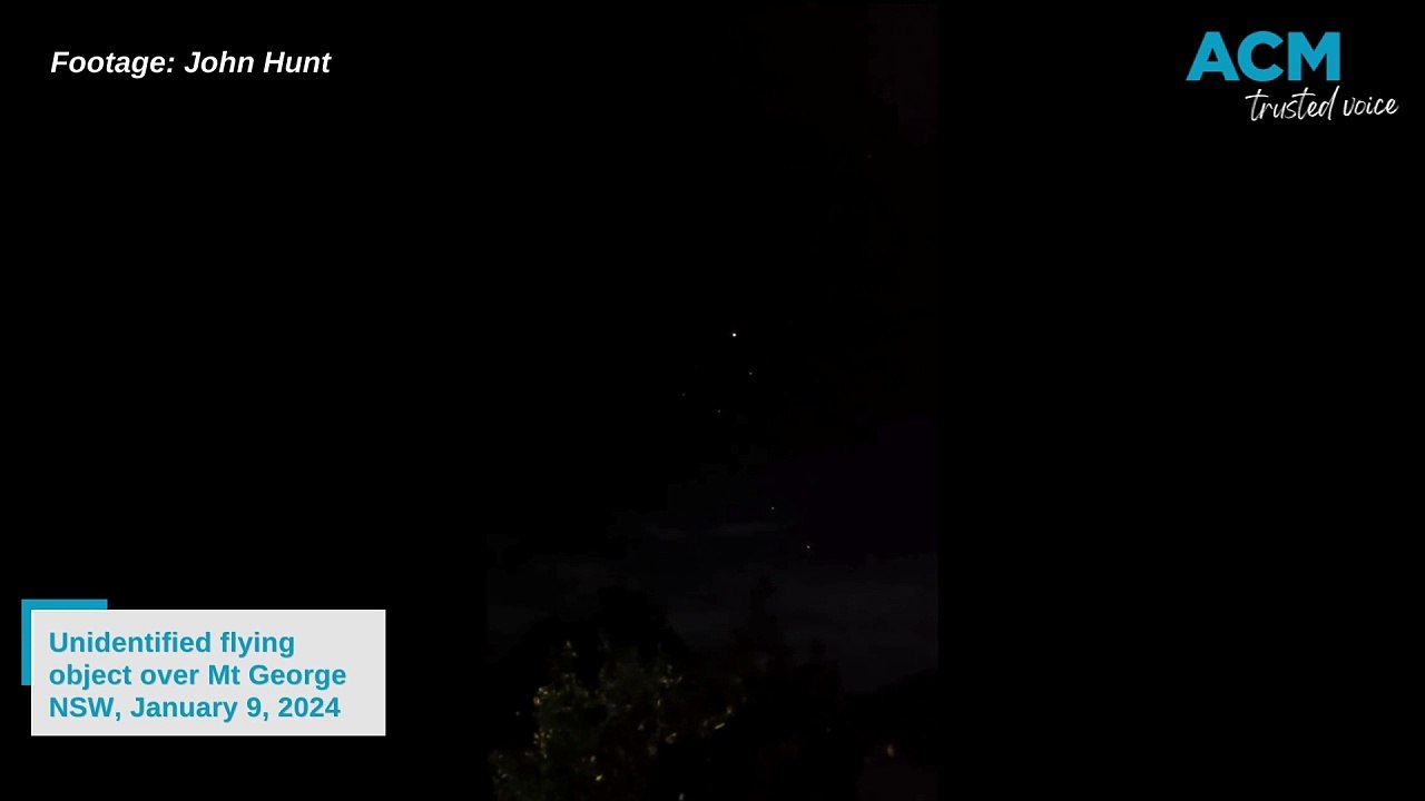 UFO over Mt George 9.1.24