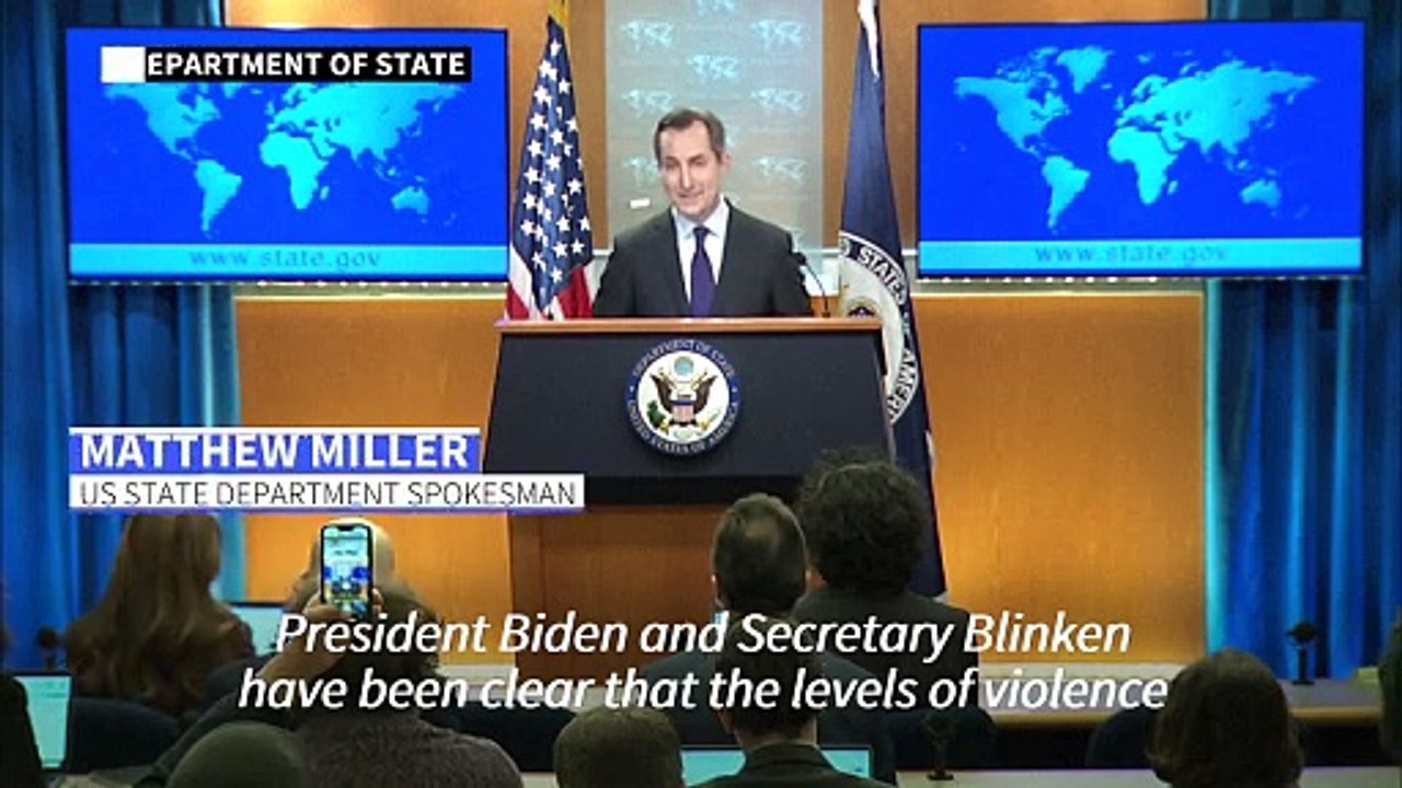 Israeli settler violence has reached 'alarming levels': US State Dept