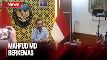 Hari Terakhir Kerja, Mahfud MD Berkemas di Gedung Kemenko Polhukam