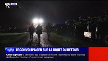 300 agriculteurs du convoi d'Agen entament leur retour vers leurs exploitations