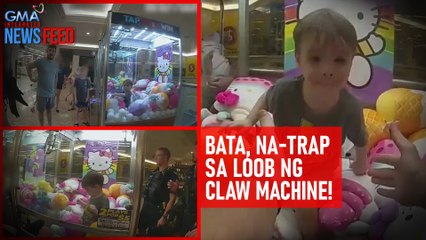 Download Video: Bata, na-trap sa loob ng claw machine! | GMA Integrated Newsfeed