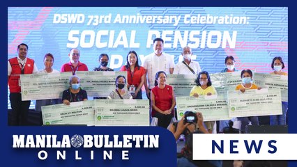 DSWD’s ceremonial social pension payout to indigent senior citizens