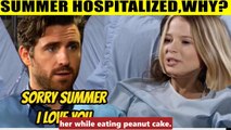 CBS Y&R Spoilers Summer is hospitalized with a peanut allergy - Chance panics an