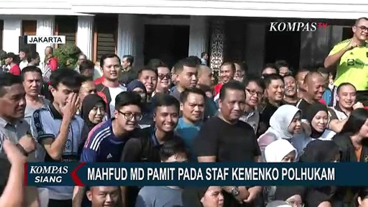 Pamit, Ini Pesan Mahfud MD kepada Staf Kemenko...
