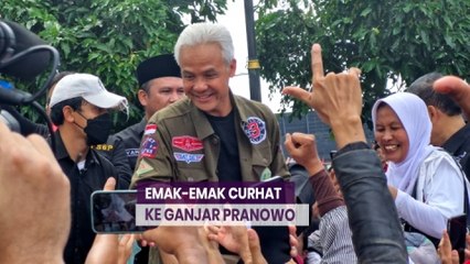 Harga Beras Kian Mencekik, Emak-Emak di Palembang Curhat ke Ganjar Pranowo