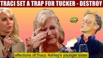 Y&R Spoilers Shock_ Traci finds out that Tucker's flirting with her is a trap -