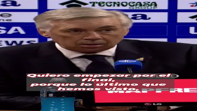 Ancelotti sobre el árbitro y las dos acciones polémicas del partido