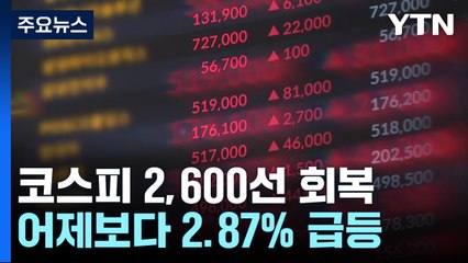 외국인·기관 매수세에 급등...코스피 2,600선 회복 / YTN
