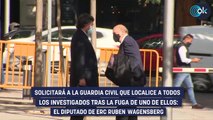 El juez pide a la Guardia Civil que localice a los investigados de Tsunami tras la fuga del de ERC