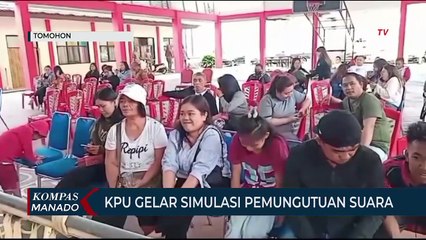 Simulasi Pemungutan Suara Di Kelurahan Paslaten Satu Kota Tomohon