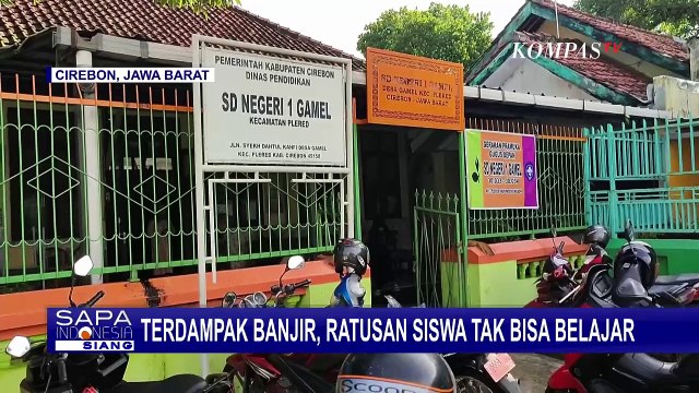 Ruang Kelas Terendam Banjir, 500 Siswa SD Di Cirebon Tak Bisa Belajar