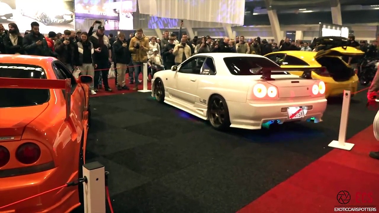 Supercars Revving at Car Show - Top Secret Supra, Novitec 812, 1000HP Skyline R33, Widebody GT-R R35