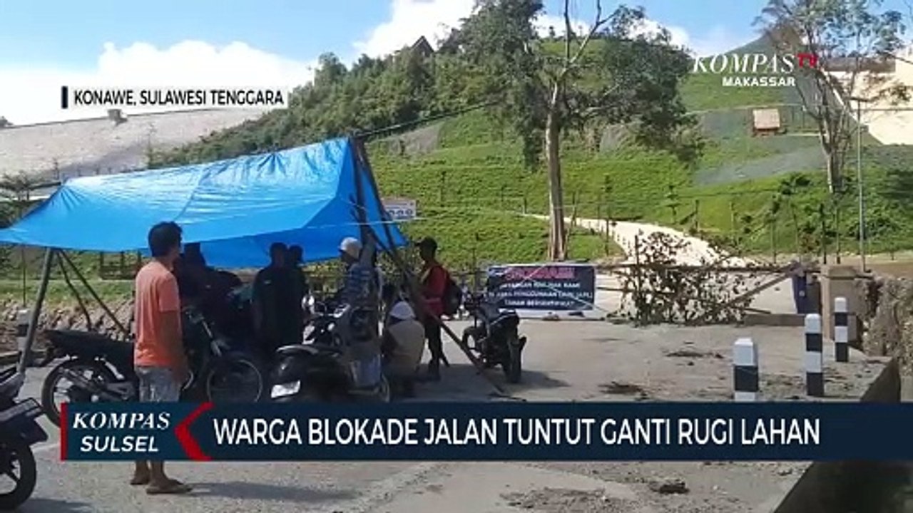 Tuntut Ganti Rugi Lahan Warga Blokir Aktivitas Bendungan Ameroro