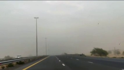 Low visibility on major UAE road