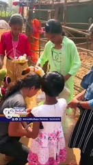 Innocent smiles as children receive toys at Kolhapur Medical & Healthcare Camp 2024. #Happyfaces