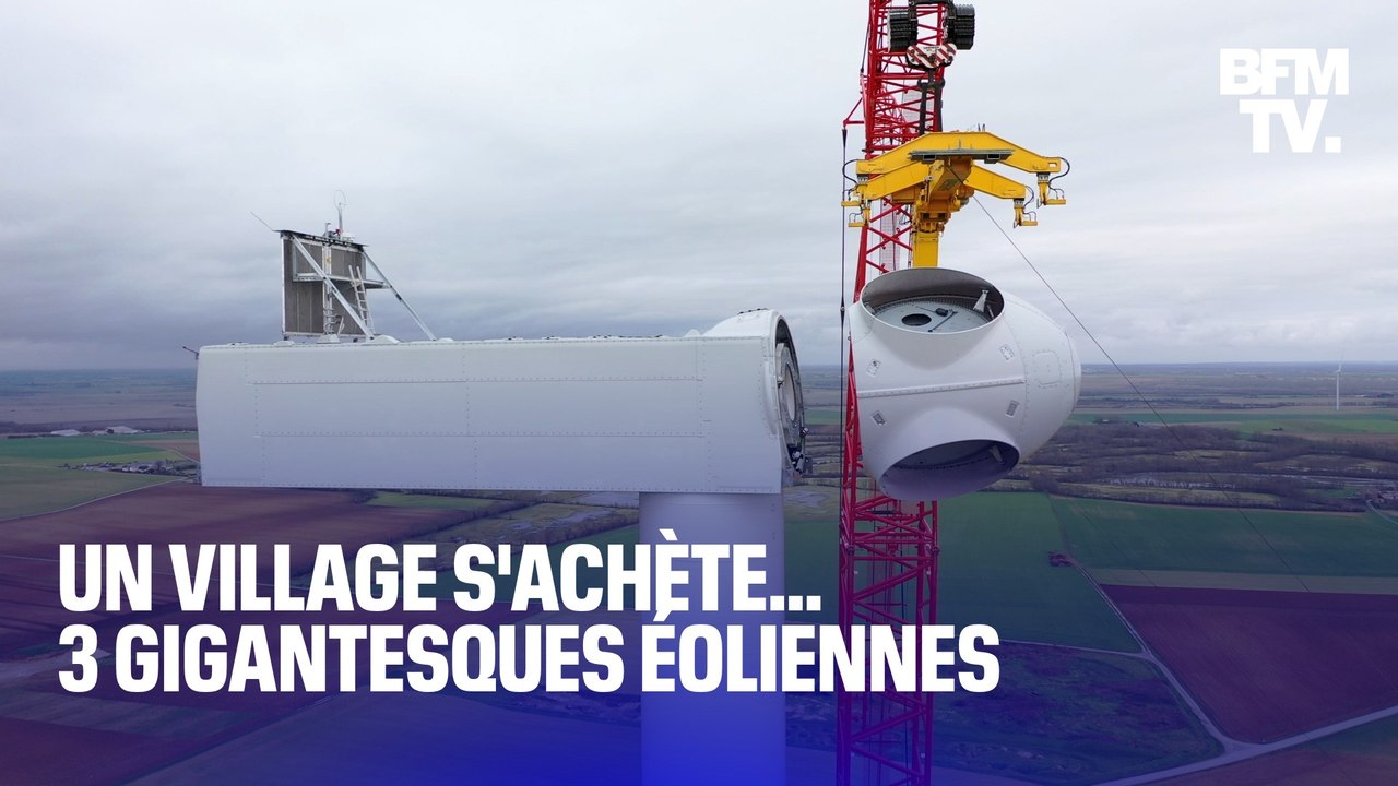 TANGUY DE BFM - Un village s'achète... 3 gigantesques éoliennes