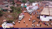 Bird's eye view of campsite at Kolhapur Medical & Healthcare Camp 2024