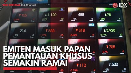 Emiten Masuk Papan Pemantauan Khusus Semakin Ramai