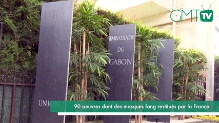 [#Reportage]  Gabon : 90 oeuvres dont des masques fang restitués par la France