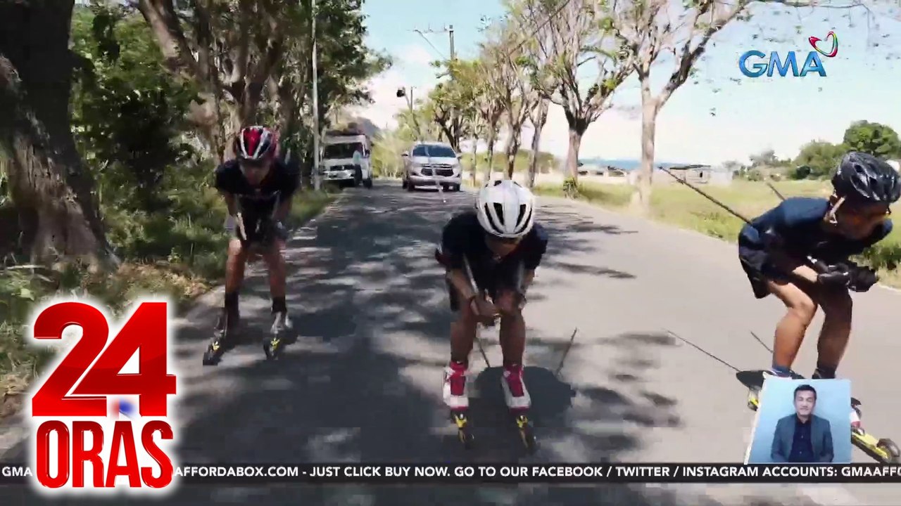 "Roller skiing" o ang summer version ng skiing, rising sport sa bansa | 24 Oras