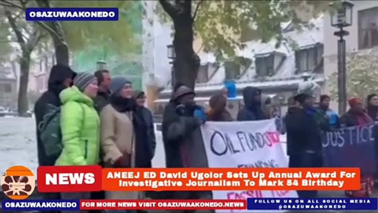 ANEEJ ED David Ugolor Sets Up Annual Award For Investigative Journalism To Mark 54 Birthday ~ OsazuwaAkonedo