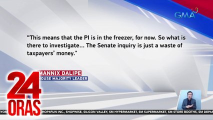 Panawagan ng House Majority Leader sa Senado: tigil-imbestigasyon sa P.I. at ipasa ang RBH No. 6 | 24 Oras