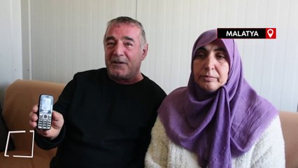 Malatya'daki depremde yola savrulan telefon sayesinde kurtuldular