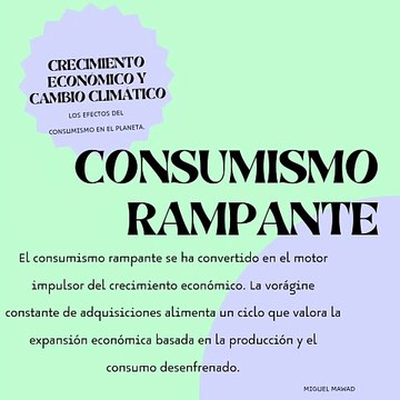 Miguel Mawad – Crecimiento económico y cambio climático.