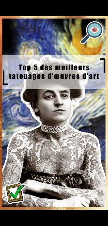 TOP 5 des meilleurs tatouages d'œuvres d'art | Gustav Klimt | Hokusai | Salvador Dali | Danwon
