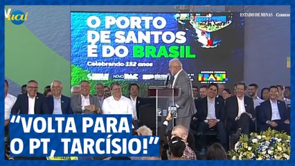 Apoiador de Lula grita "volta pro PT, Tarcísio"