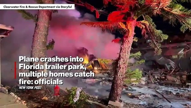 Several killed when small plane crashes into Florida trailer park, igniting massive blaze