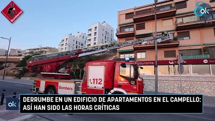 Derrumbe en un edificio de apartamentos en El Campello: así han sido las horas críticas