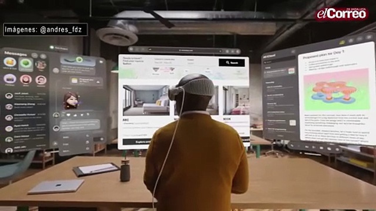 Las gafas de realidad virtual de Apple llegan con Microsoft Word y Excel
