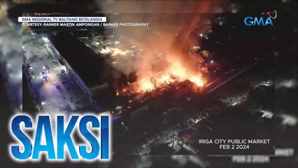 Mahigit 100 stall, nasunog sa Iriga City Public Market | Saksi