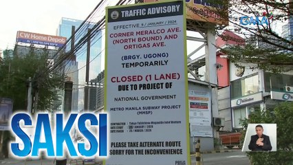 Ilang kalsada sa Metro Manila, apektado ng paglilipat ng gamit para sa konstruksyon ng subway project | Saksi