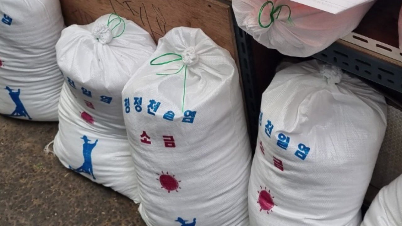 중국산 천일염 60톤 국산으로 속인 일당 불구속 기소 / YTN