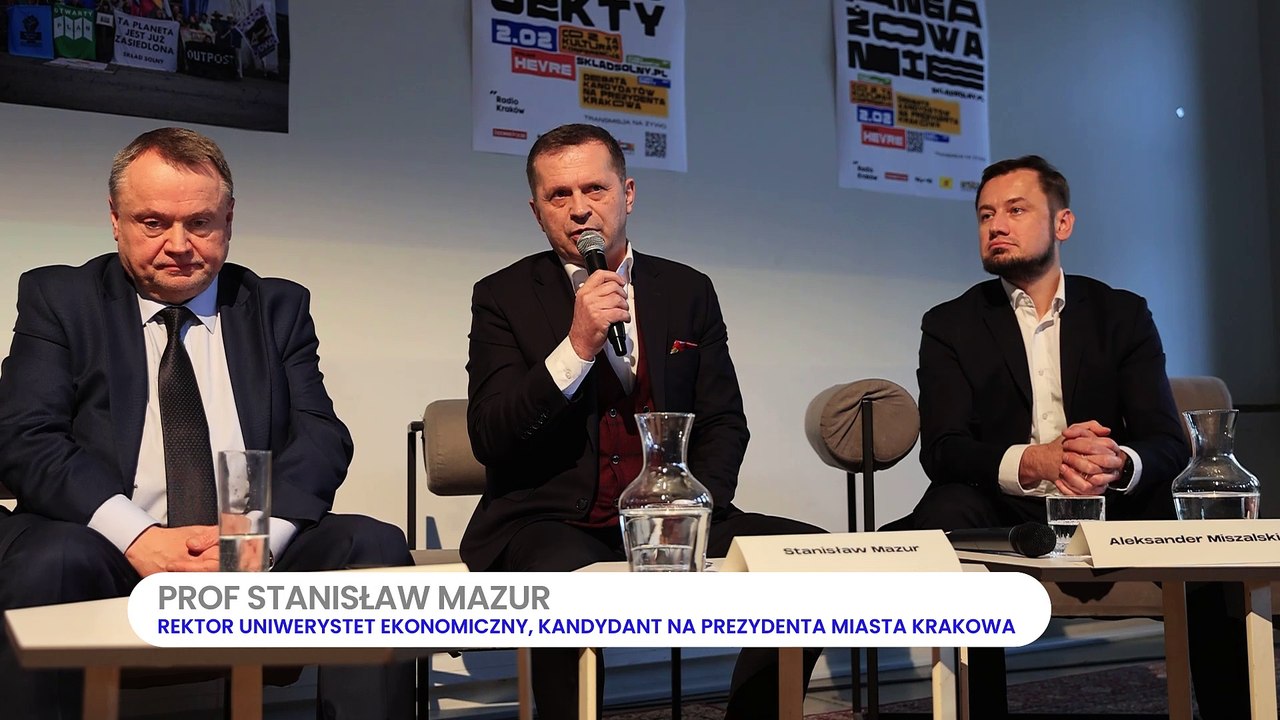 KRAKÓW DEBATA PREZYDENCKA STANISŁAW MAZUR