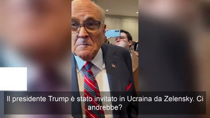 Trump risponderà all’invito di Zelensky di andare in Ucraina? La risposta di Rudy Giuliani