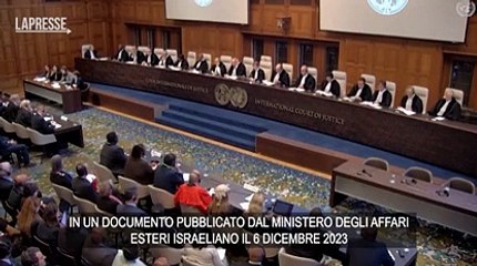 下载视频: Genocidio, Corte Aja respinge la richiesta di Israele di archiviare il caso