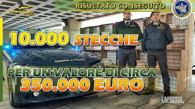 Palermo, sequestrate 2 tonnellate di sigarette di contrabbando