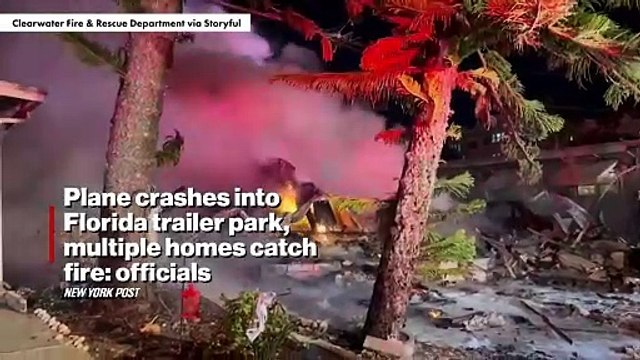 Several killed when small plane crashes into Florida trailer park, igniting massive blaze