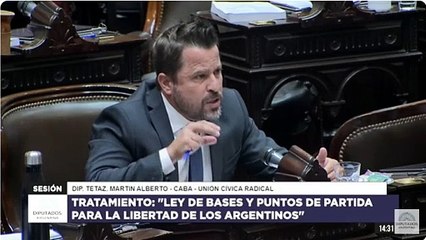 Tetaz sobre la Ley Ómnibus
