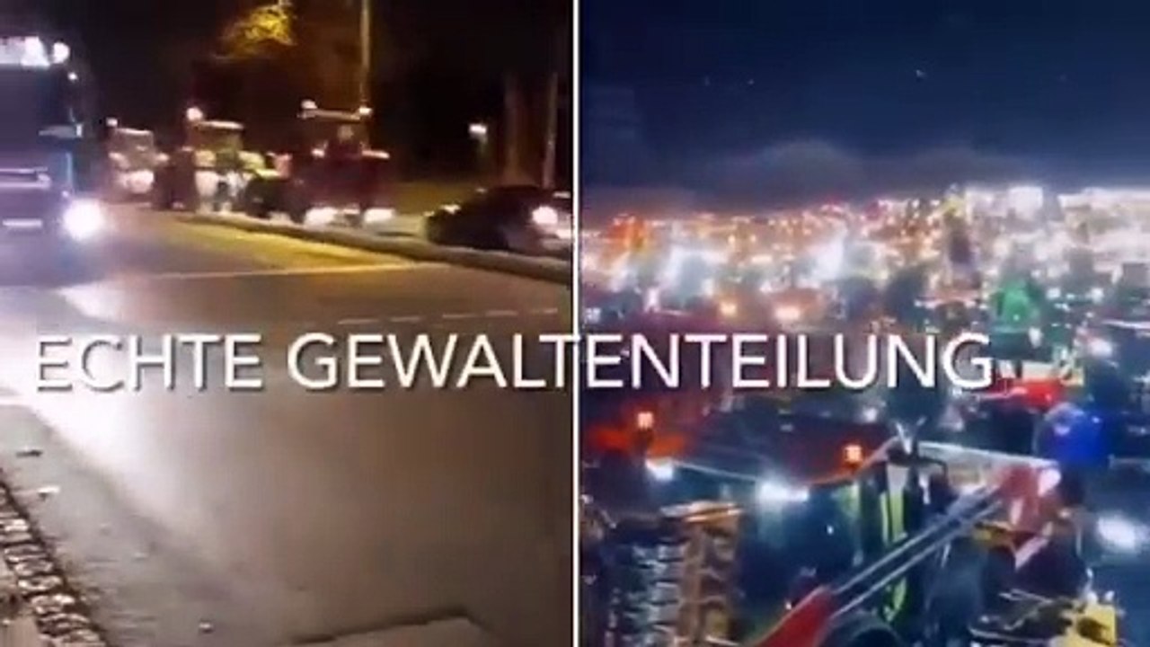 Centinaia di trattori in marcia verso Berlino: la protesta degli agricoltori tedeschi