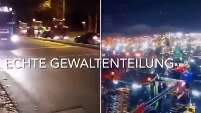 Centinaia di trattori in marcia verso Berlino: la protesta degli agricoltori tedeschi