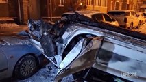 Missili su Belgorod: auto e case distrutte